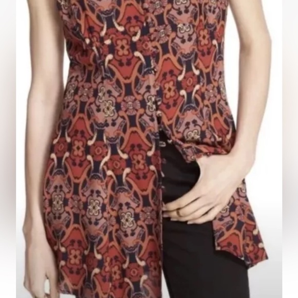 NWOT Free People Sleeveless boho Tunic Dress Size 4 - Picture 4 of 6